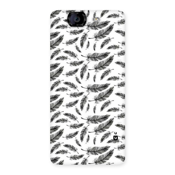 Black Feather Back Case for Canvas Knight A350