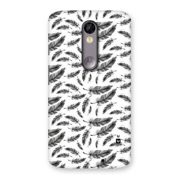 Black Feather Back Case for Moto X Force