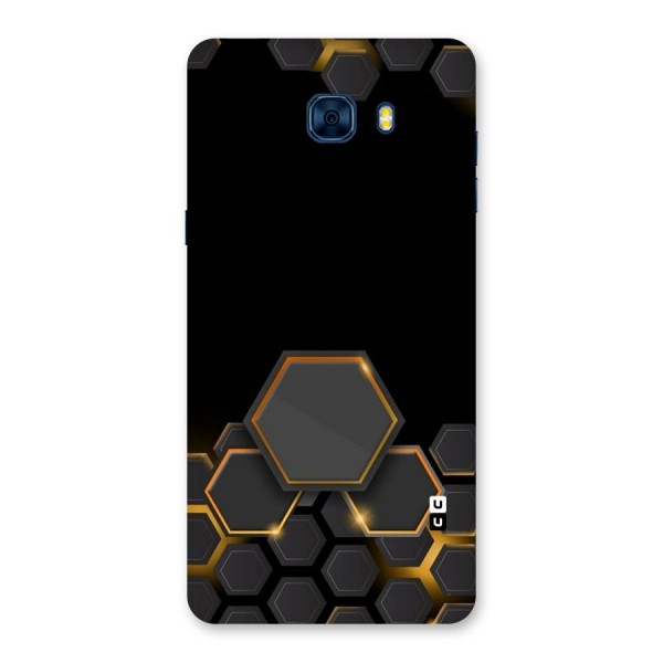 Black Gold Hexa Back Case for Galaxy C7 Pro