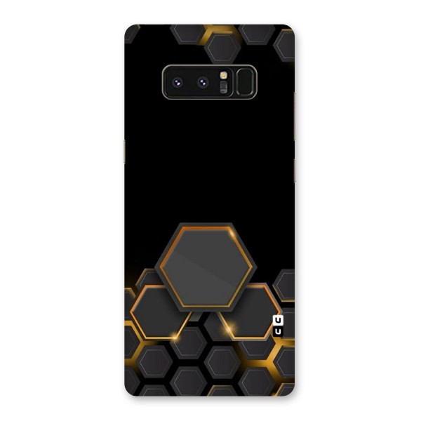 Black Gold Hexa Back Case for Galaxy Note 8