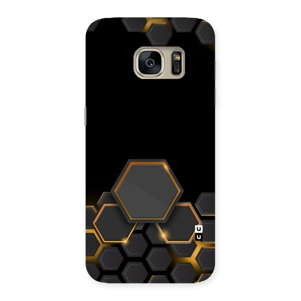 Black Gold Hexa Back Case for Galaxy S7
