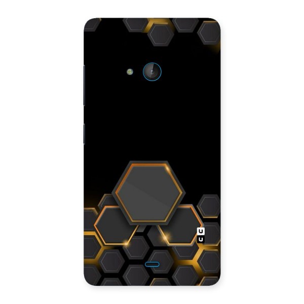 Black Gold Hexa Back Case for Lumia 540