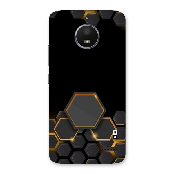 Black Gold Hexa Back Case for Moto E4
