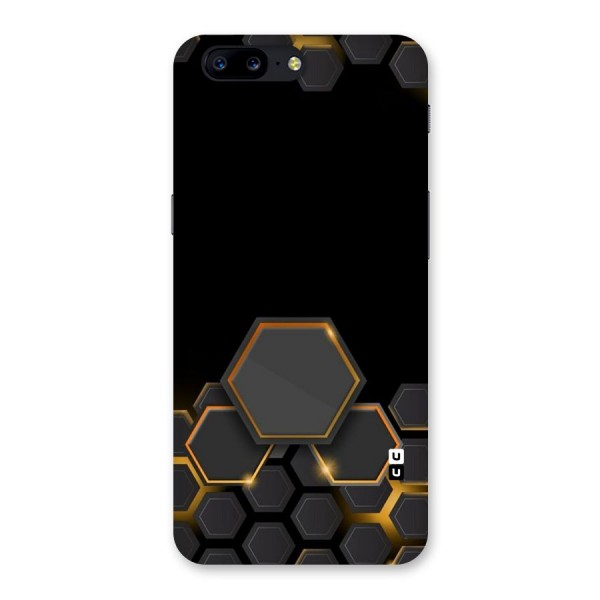 Black Gold Hexa Back Case for OnePlus 5