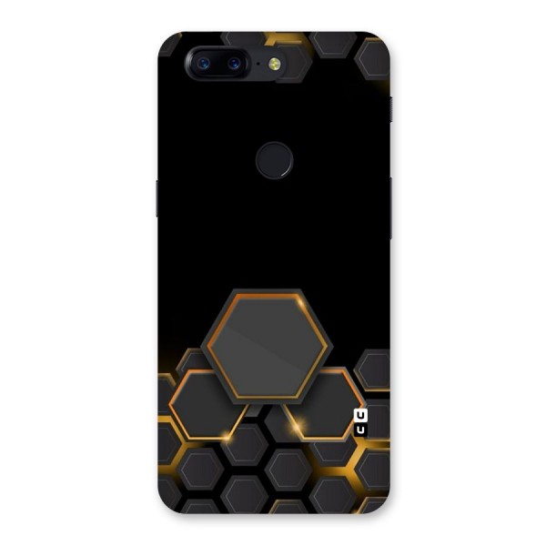 Black Gold Hexa Back Case for OnePlus 5T