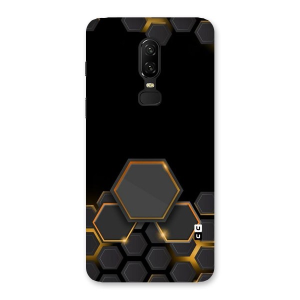 Black Gold Hexa Back Case for OnePlus 6