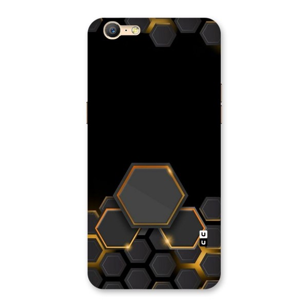 Black Gold Hexa Back Case for Oppo A57