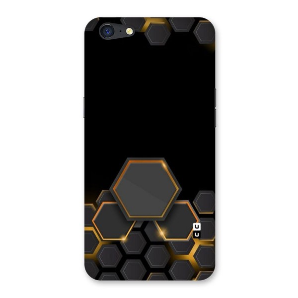 Black Gold Hexa Back Case for Oppo A71