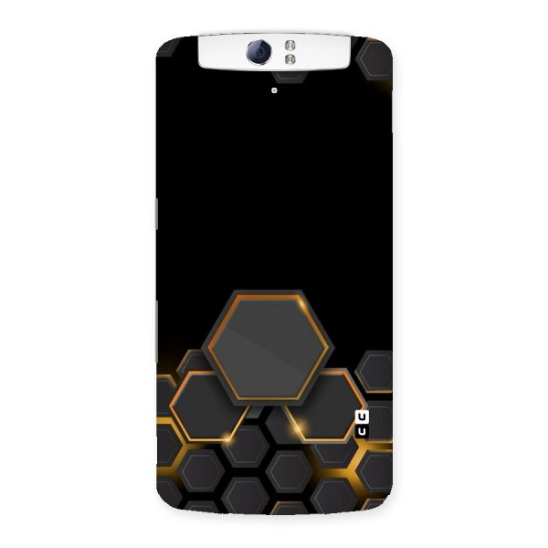 Black Gold Hexa Back Case for Oppo N1