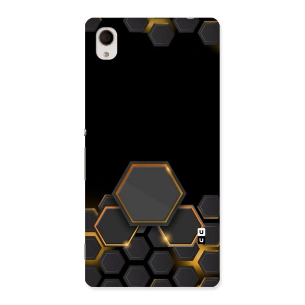 Black Gold Hexa Back Case for Sony Xperia M4