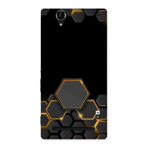 Black Gold Hexa Back Case for Sony Xperia T2