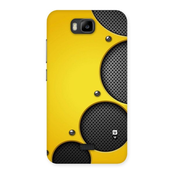 Black Net Yellow Back Case for Honor Bee