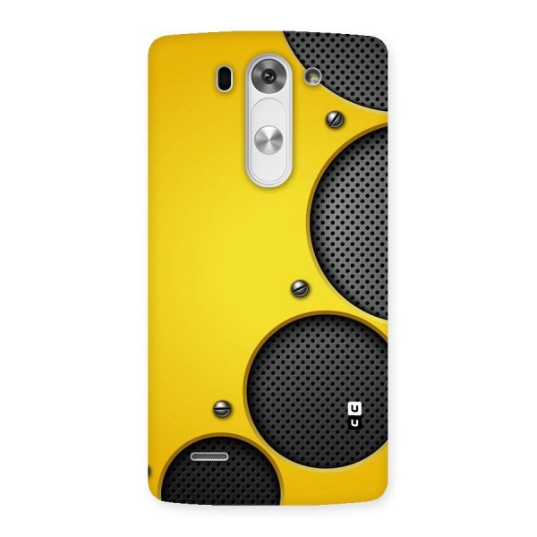 Black Net Yellow Back Case for LG G3 Mini