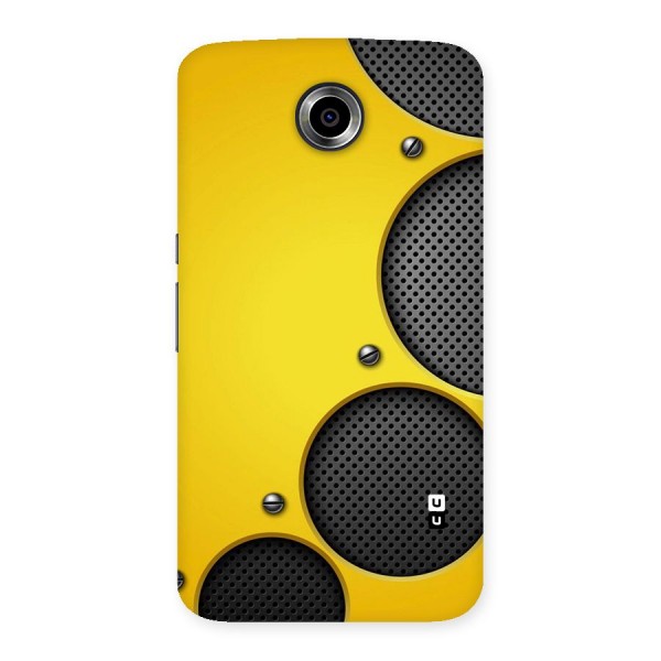 Black Net Yellow Back Case for Nexsus 6