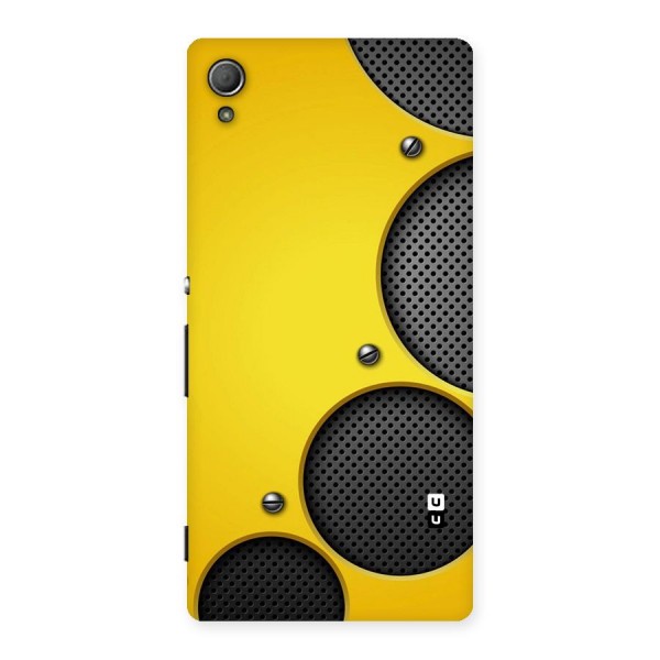 Black Net Yellow Back Case for Xperia Z4
