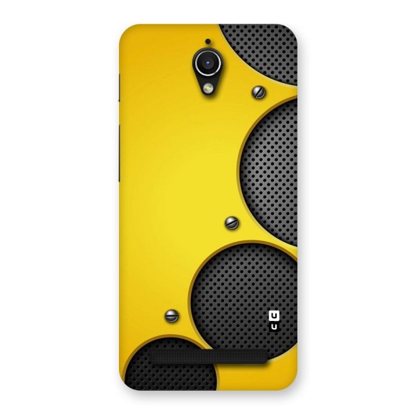 Black Net Yellow Back Case for Zenfone Go