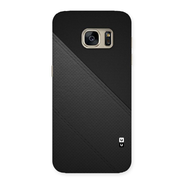 Black Polka Stripe Back Case for Galaxy S7