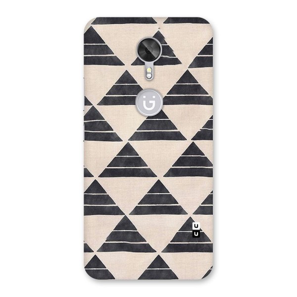 Black Slant Triangles Back Case for Gionee A1