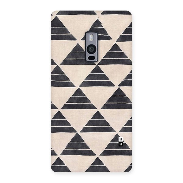 Black Slant Triangles Back Case for OnePlus Two