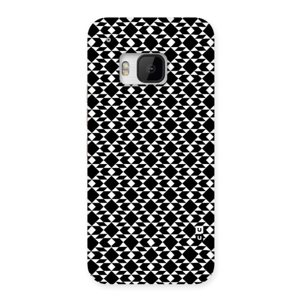 Black White Diamond Abstract Back Case for HTC One M9