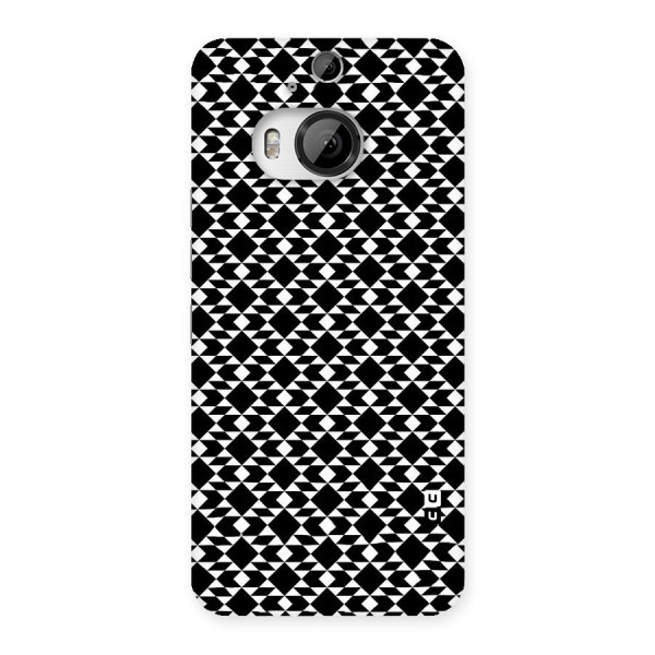 Black White Diamond Abstract Back Case for HTC One M9 Plus