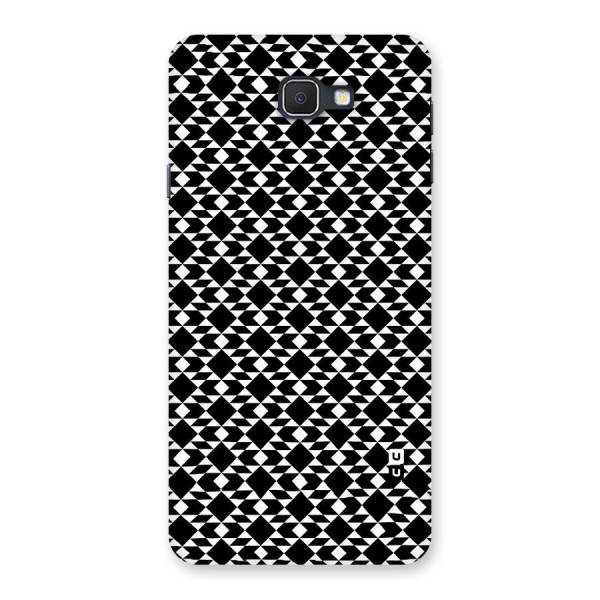 Black White Diamond Abstract Back Case for Samsung Galaxy J7 Prime