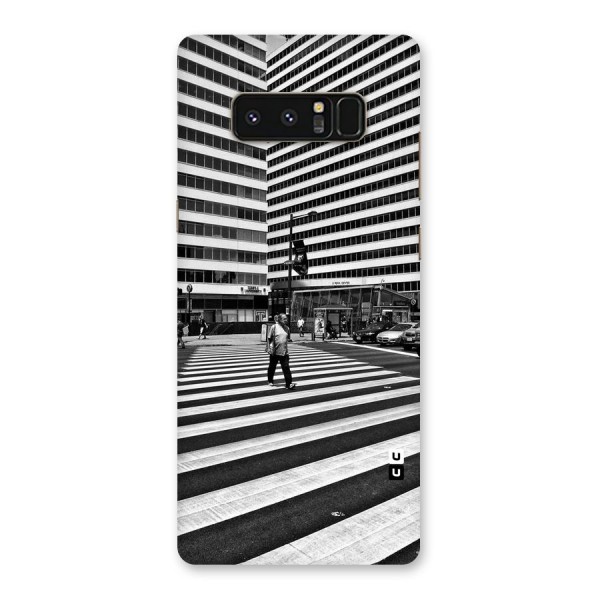 Black White Perspective Back Case for Galaxy Note 8