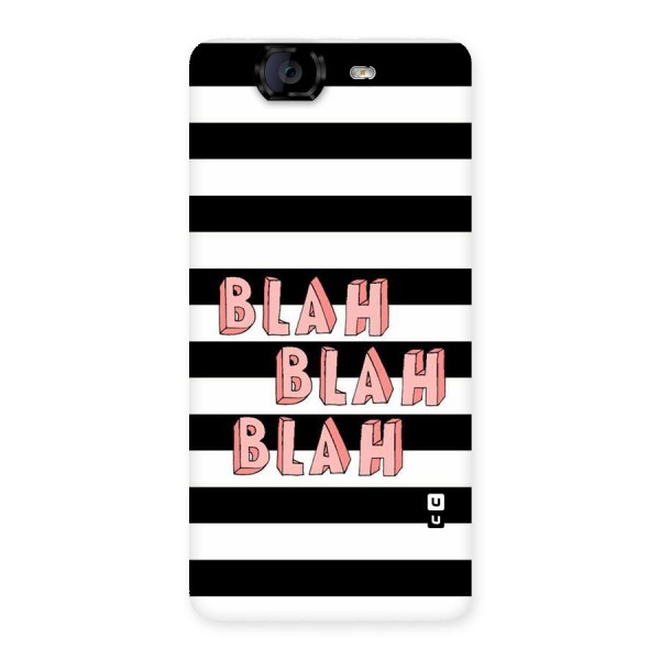 Blah Bold Stripes Back Case for Canvas Knight A350