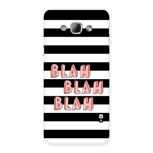Blah Bold Stripes Back Case for Galaxy A8