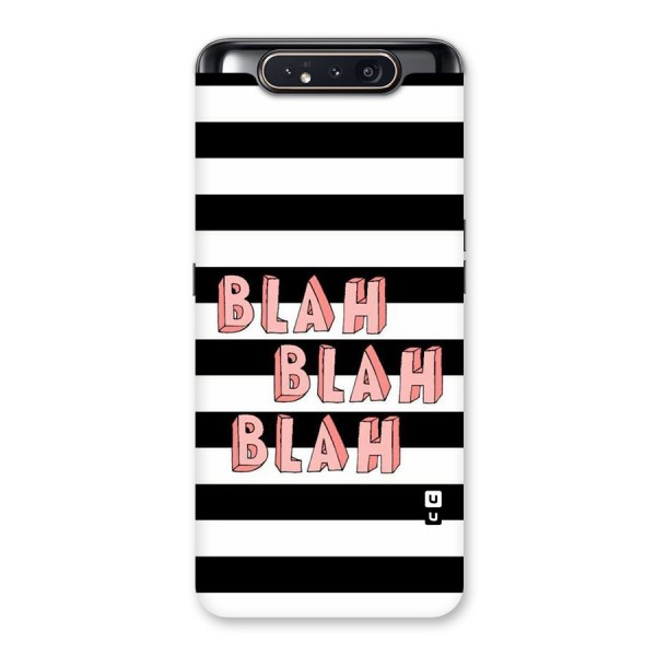 Blah Bold Stripes Back Case for Galaxy A80