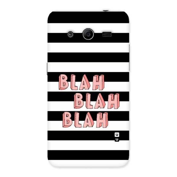 Blah Bold Stripes Back Case for Galaxy Core 2