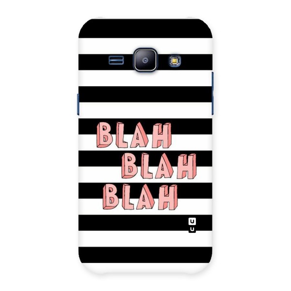 Blah Bold Stripes Back Case for Galaxy J1