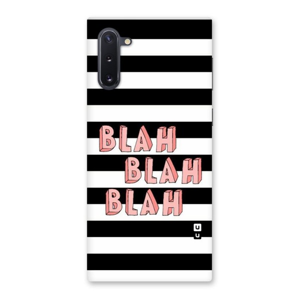 Blah Bold Stripes Back Case for Galaxy Note 10