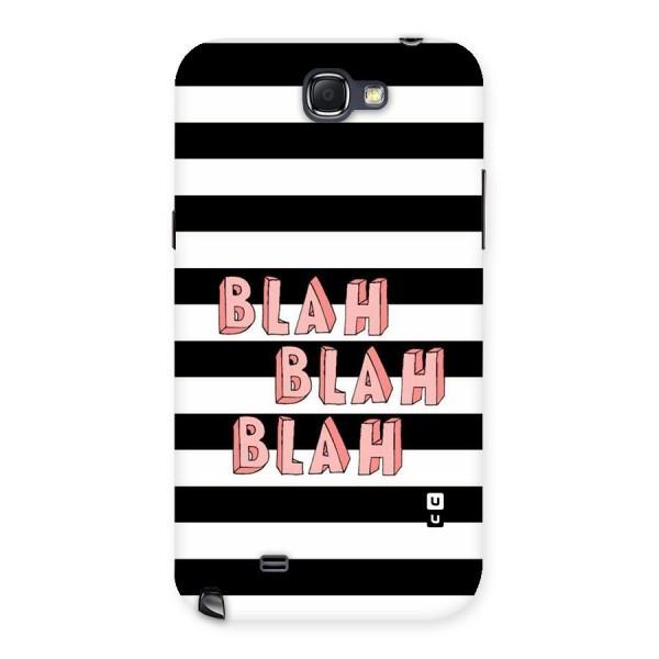 Blah Bold Stripes Back Case for Galaxy Note 2
