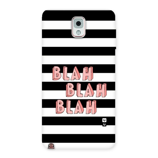 Blah Bold Stripes Back Case for Galaxy Note 3
