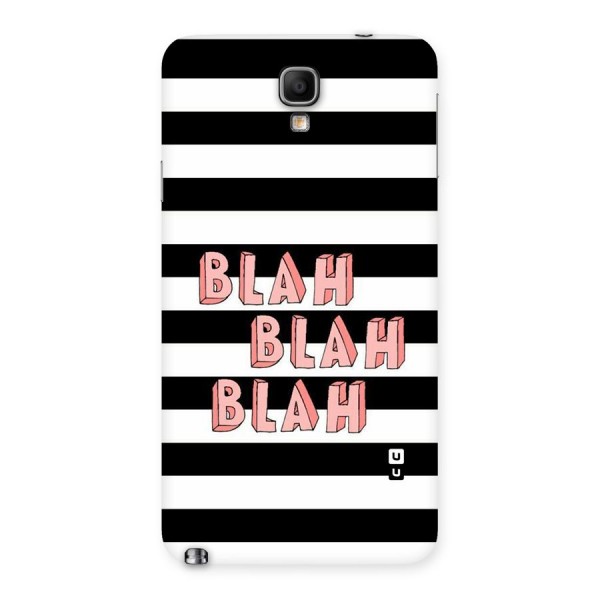 Blah Bold Stripes Back Case for Galaxy Note 3 Neo