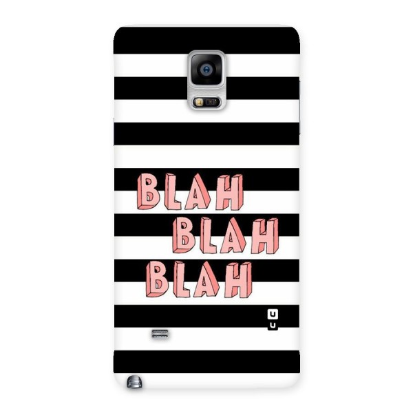 Blah Bold Stripes Back Case for Galaxy Note 4