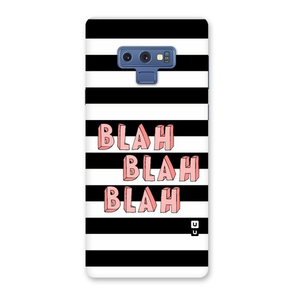 Blah Bold Stripes Back Case for Galaxy Note 9