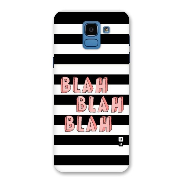 Blah Bold Stripes Back Case for Galaxy On6