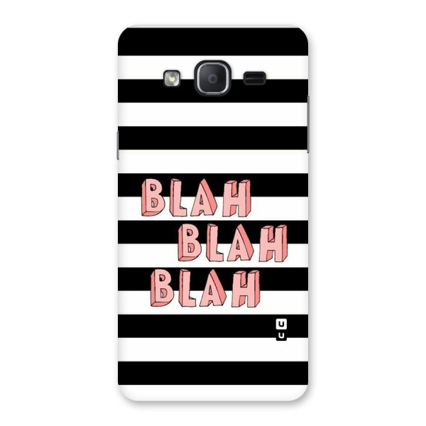 Blah Bold Stripes Back Case for Galaxy On7 2015