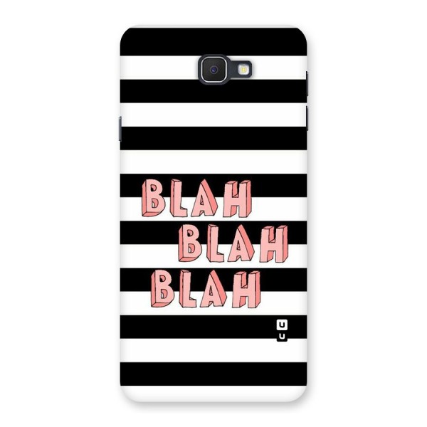 Blah Bold Stripes Back Case for Galaxy On7 2016