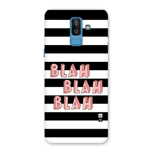 Blah Bold Stripes Back Case for Galaxy On8 (2018)