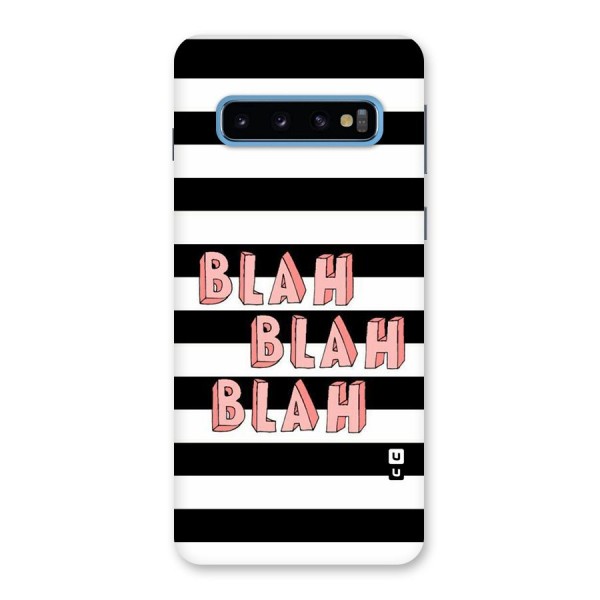 Blah Bold Stripes Back Case for Galaxy S10