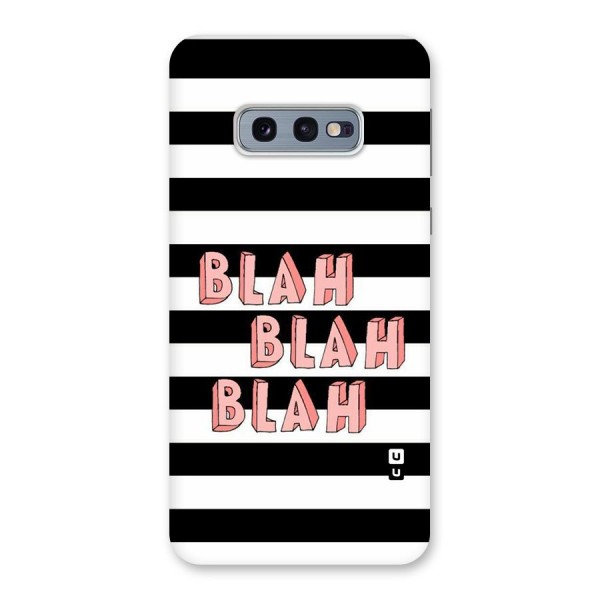 Blah Bold Stripes Back Case for Galaxy S10e