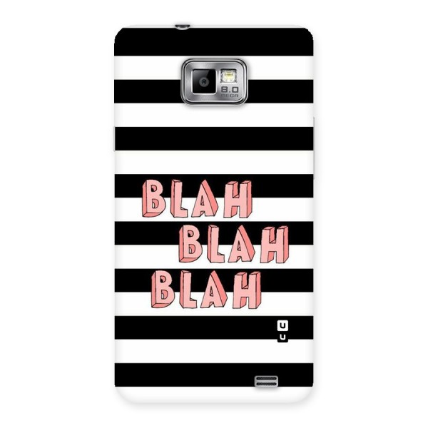 Blah Bold Stripes Back Case for Galaxy S2