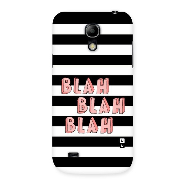 Blah Bold Stripes Back Case for Galaxy S4 Mini