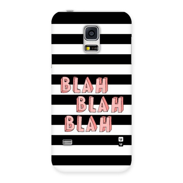 Blah Bold Stripes Back Case for Galaxy S5 Mini