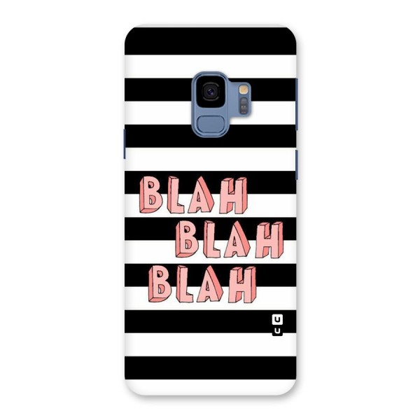 Blah Bold Stripes Back Case for Galaxy S9