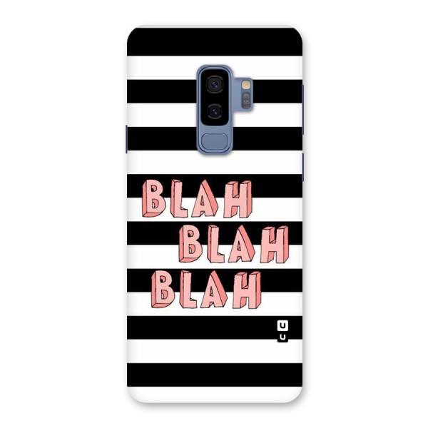 Blah Bold Stripes Back Case for Galaxy S9 Plus