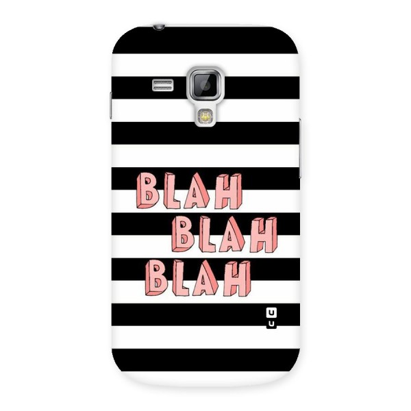 Blah Bold Stripes Back Case for Galaxy S Duos